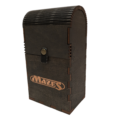 Mazes Wooden Card Deck Box