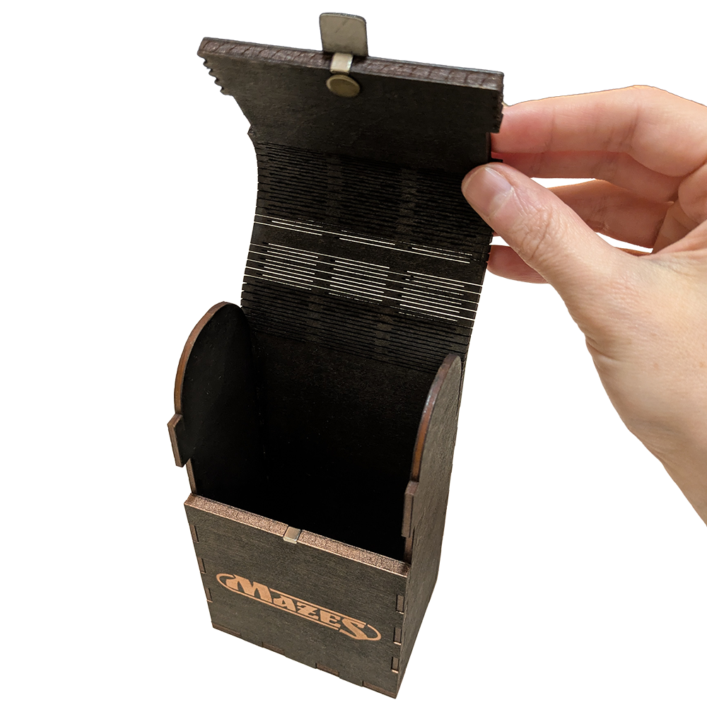 Mazes Wooden Card Deck Box